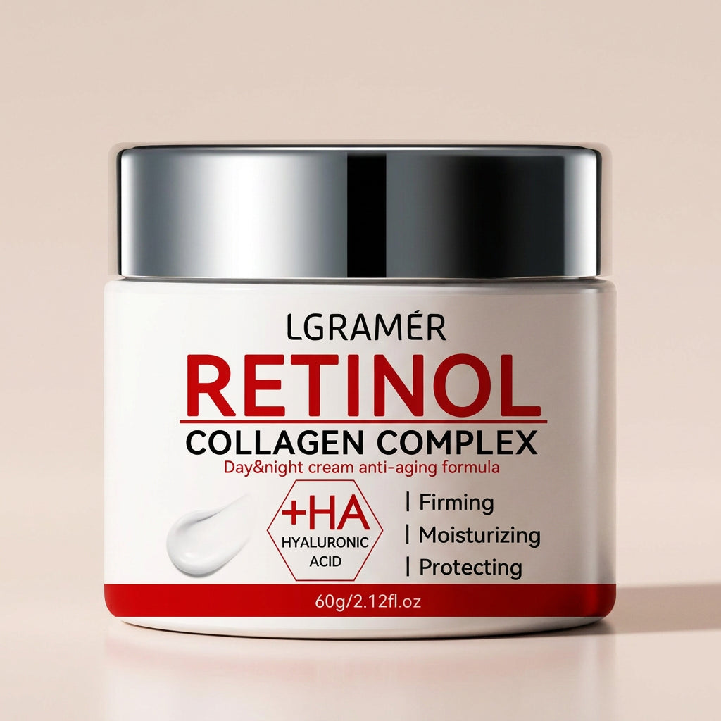 Creme Facial com Colágeno Retinol | Firmeza, Hidratação e Redução de Rugas