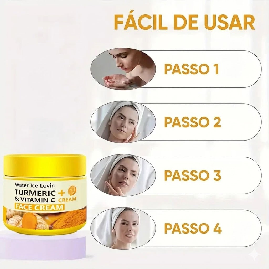 Creme Cúrcuma + Vit C Antirrugas 50g